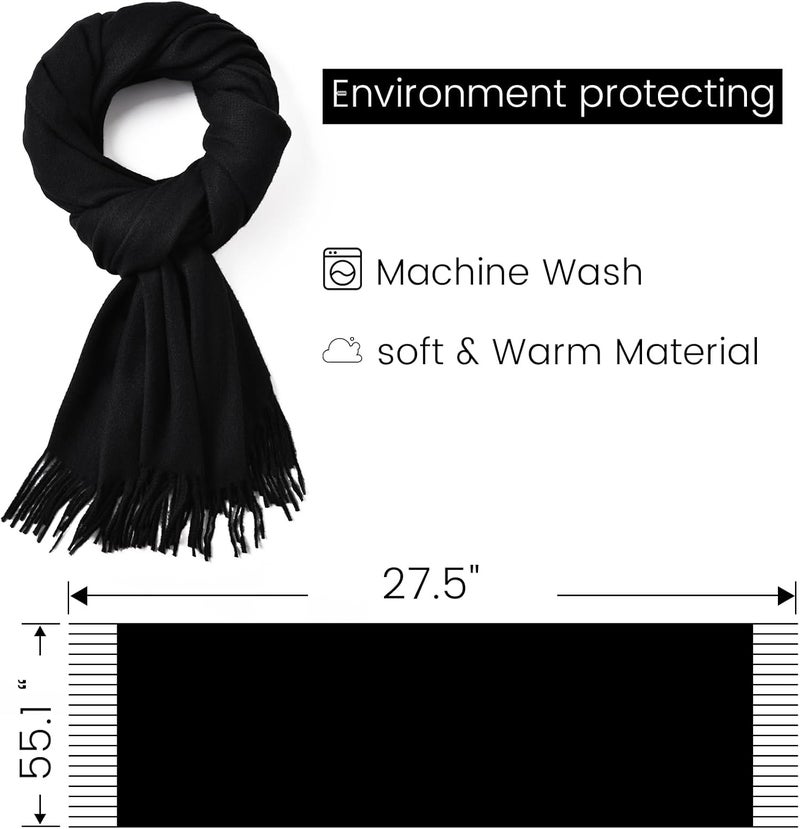 Ymomode Store Scarfs for Women Pashmina Shawls and Wraps for Evening Dress Bridesmaid Wedding Bridal Winter Warm Long Large Scarves - Image 2